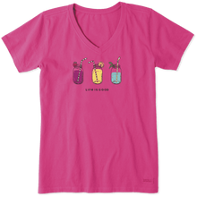 Charger l'image dans la galerie, T-shirt Col en V Taille Plus de Life is Good
