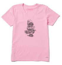 Charger l'image dans la galerie, T-shirt Col en V Taille Plus de Life is Good