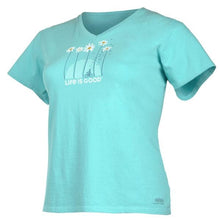 Charger l'image dans la galerie, T-shirt Col en V Taille Plus de Life is Good