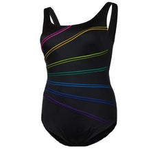 Charger l'image dans la galerie, Maillot de Bain Color Block Fan Taille Plus de Longitude