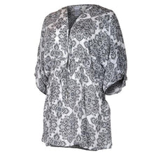 Load image into Gallery viewer, Cache-Maillot Positano Taille Plus de Dotti
