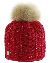Charger l'image dans la galerie, Tuque avec Bijoux et Pompom en Raton de Pleau
