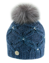 Load image into Gallery viewer, Tuque avec Bijoux et Pompon en Renard de Pleau
