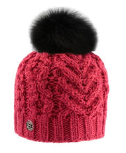 Load image into Gallery viewer, Tuque avec Bijoux et Pompon en Renard de Pleau
