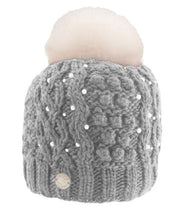 Load image into Gallery viewer, Tuque avec perles et Pompon en Renard de Pleau
