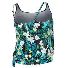 Load image into Gallery viewer, Haut de Tankini Tie Side Blouson Taille Plus de Penbrooke
