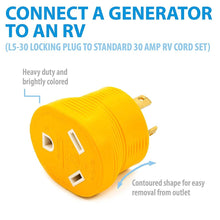 Charger l&#39;image dans la galerie, Adaptateur 30 AMPS à 3 broches pour Génératrice-CampingMart
