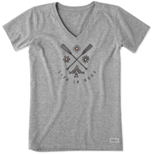 Charger l'image dans la galerie, T-shirt Col en V Taille Plus de Life is Good
