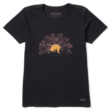 Charger l'image dans la galerie, T-shirt Col en V Taille Plus de Life is Good
