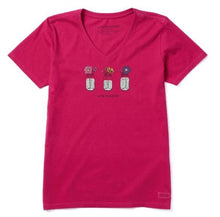 Charger l'image dans la galerie, T-shirt Col en V Taille Plus de Life is Good
