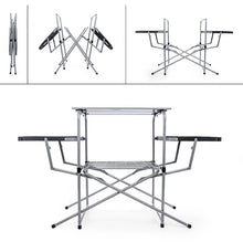 Load image into Gallery viewer, Table BBQ avec tablettes latérales-CampingMart
