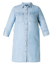 Load image into Gallery viewer, Robe en Denim Taille Plus de Sportive Plus
