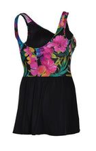 Load image into Gallery viewer, Robe-maillot de bain Taille Plus Sunny Garden de Longitude
