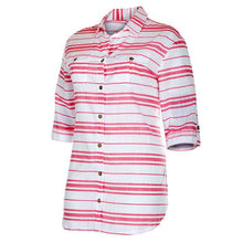 Load image into Gallery viewer, Blouse Cache-maillot Taille Plus Havana Stripe de Dotti
