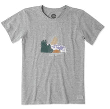 Load image into Gallery viewer, T-Shirt Peace out Camp Taille Plus de Life is Good
