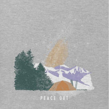 Load image into Gallery viewer, T-Shirt Peace out Camp Taille Plus de Life is Good
