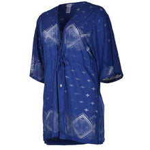 Load image into Gallery viewer, Cache-Maillot Santorini Tile Taille Plus de Dotti
