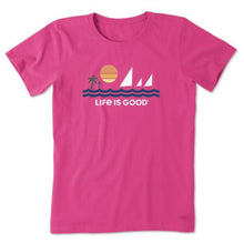 Load image into Gallery viewer, T-Shirt Col Rond Taille Plus de Life is Good
