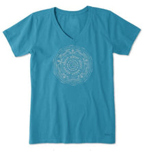 Charger l'image dans la galerie, T-shirt Col en V Taille Plus de Life is Good
