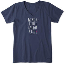 Charger l'image dans la galerie, T-shirt Col en V Taille Plus de Life is Good
